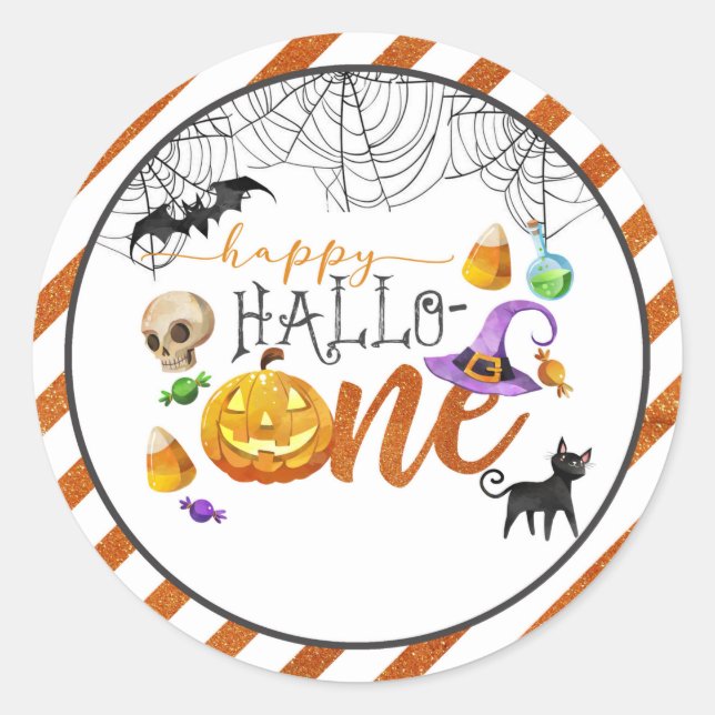Sticker pour le premier anniversaire d'Halloween (Devant)