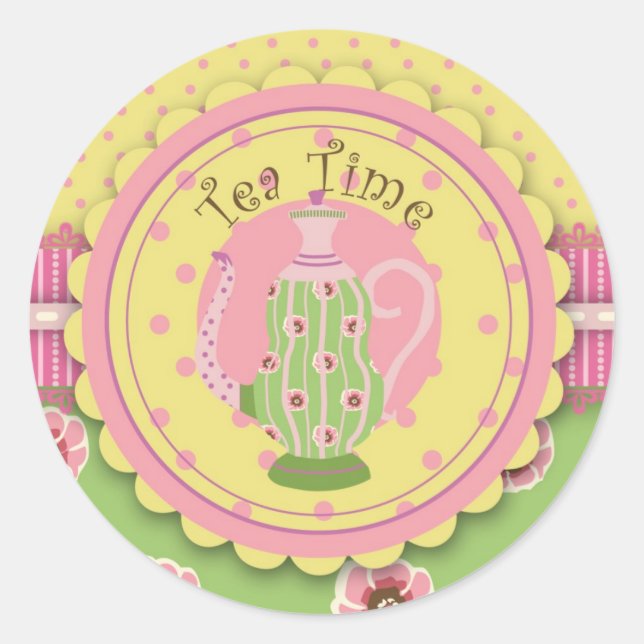 Sticker pour le service de thé (Devant)