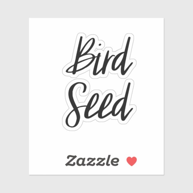 Sticker pour le stockage des semences d'oiseaux (Feuille)