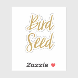 Sticker pour le stockage des semences d'oiseaux