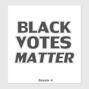 Sticker pour l'élection en lettres noires
