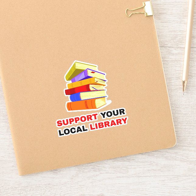 Sticker Pour les amateurs de livres - Supportez votre bibl (Carnet)
