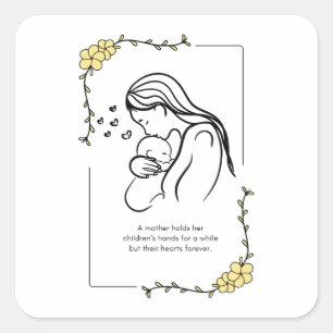 Sticker pour les citations d'amour de la mère