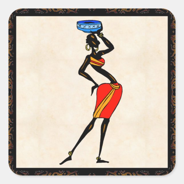 Sticker pour les femmes africaines (Devant)