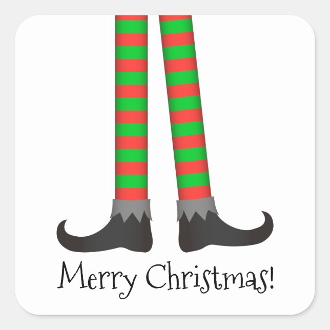 Sticker pour les jambes d'elfe de Noël - Costume r (Devant)