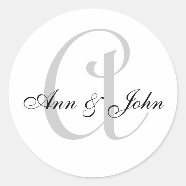 Sticker pour les noms de chambre de mariée initial (Devant)