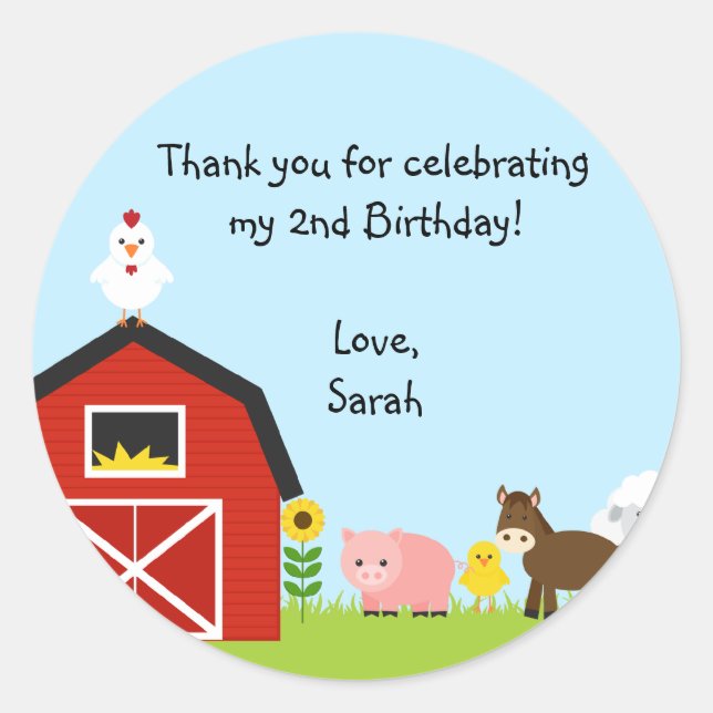 Sticker pour les petits camarades de Barnyard (Devant)