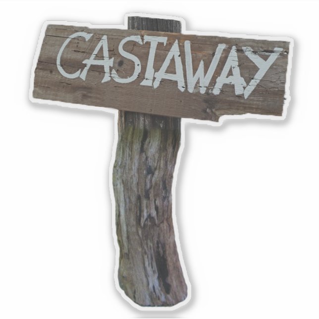 Sticker pour les signes Castaway (Devant)