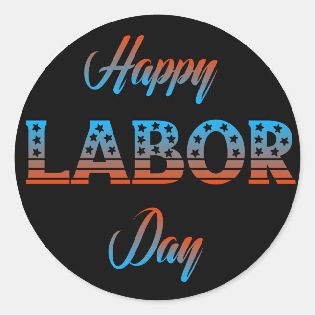 Sticker pour les signes de la fête du travail (Devant)