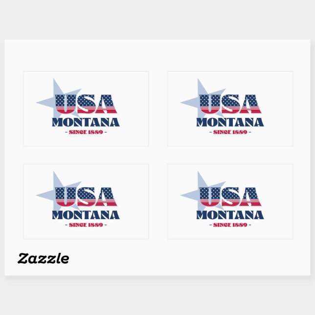 Sticker pour l'état du Montana (Feuille)