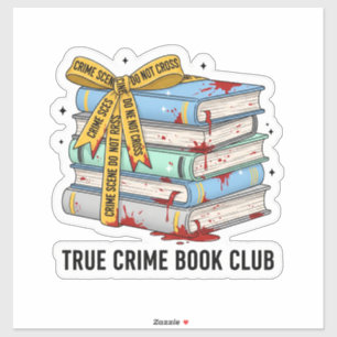 Sticker pour livre de crime réel - Livres de scène