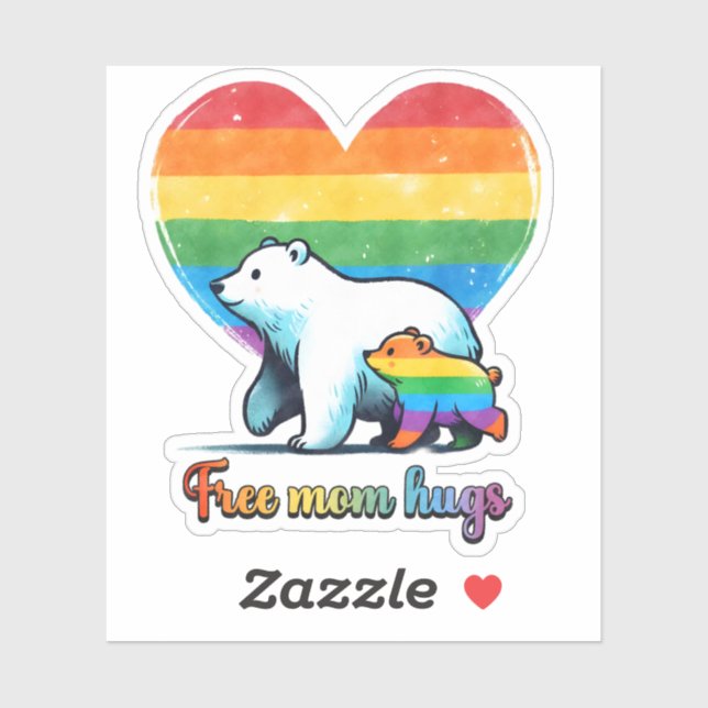 Sticker pour Maman Hugs (Feuille)