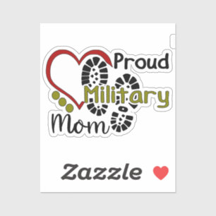 Sticker pour maman militaire fière