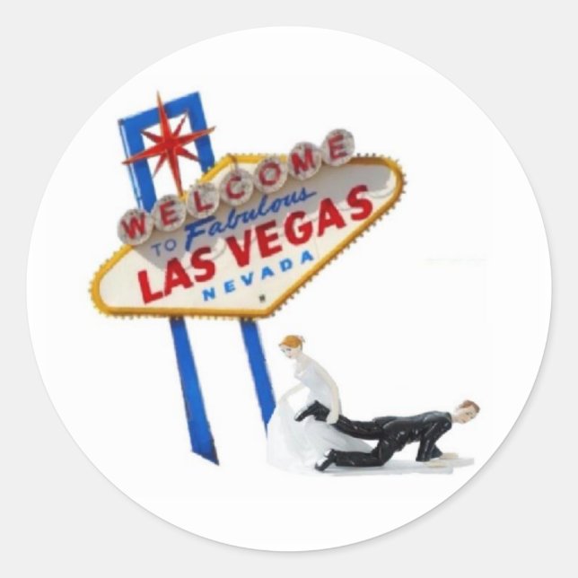 Sticker pour mariée et chambre Mariage de Las Vega (Devant)