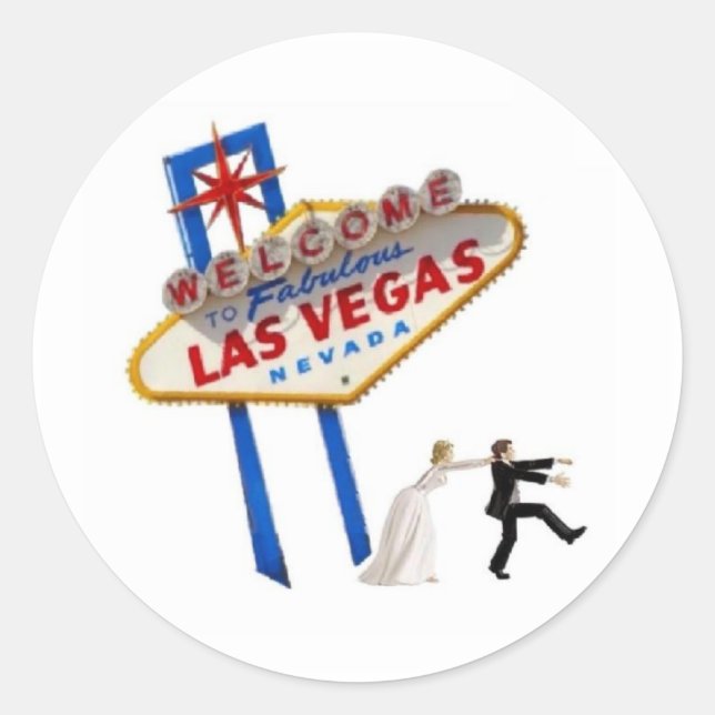 Sticker pour mariée et chambre Mariage de Las Vega (Devant)