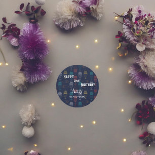 Sticker pour Motif de poisson multicolore