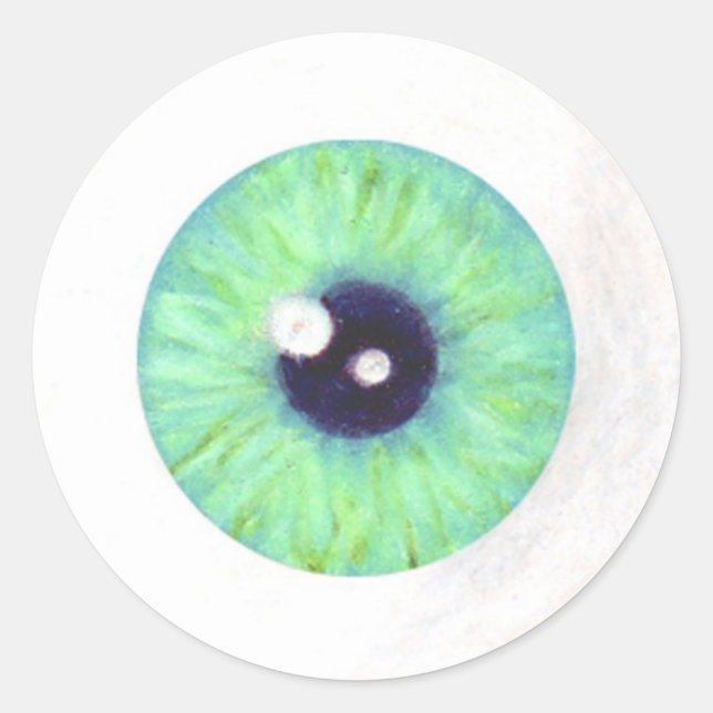 Sticker pour oeil Déplaisant vert (Devant)