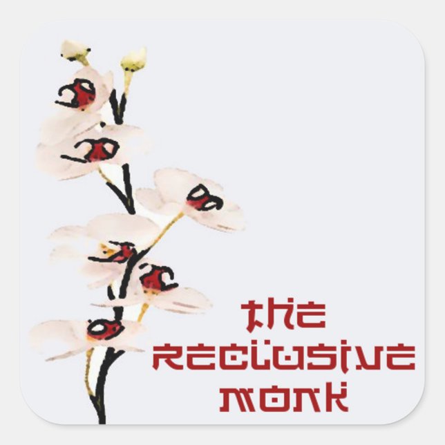 Sticker pour orchidée de moine (Devant)