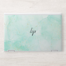 Enveloppe de laptop en marbre élégant monogrammé e