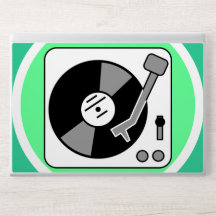 TOURNE-DISQUE DJ VERT ET BLANC