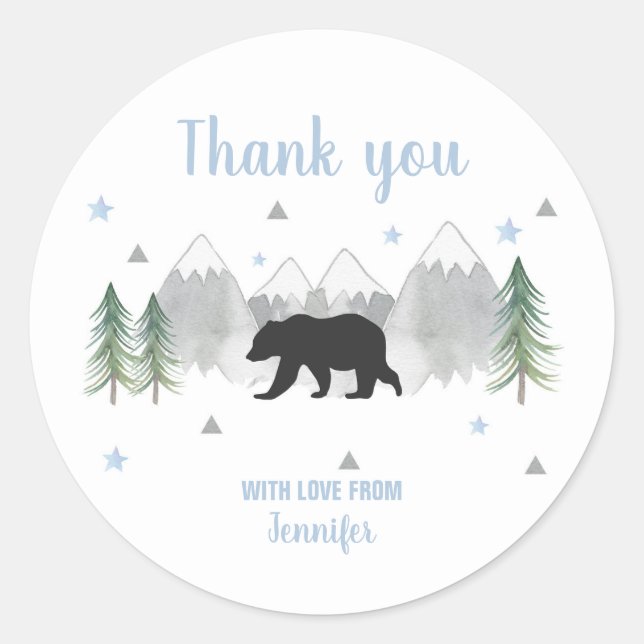 Sticker pour ours d'aventure Étiquettes - Stickers (Devant)