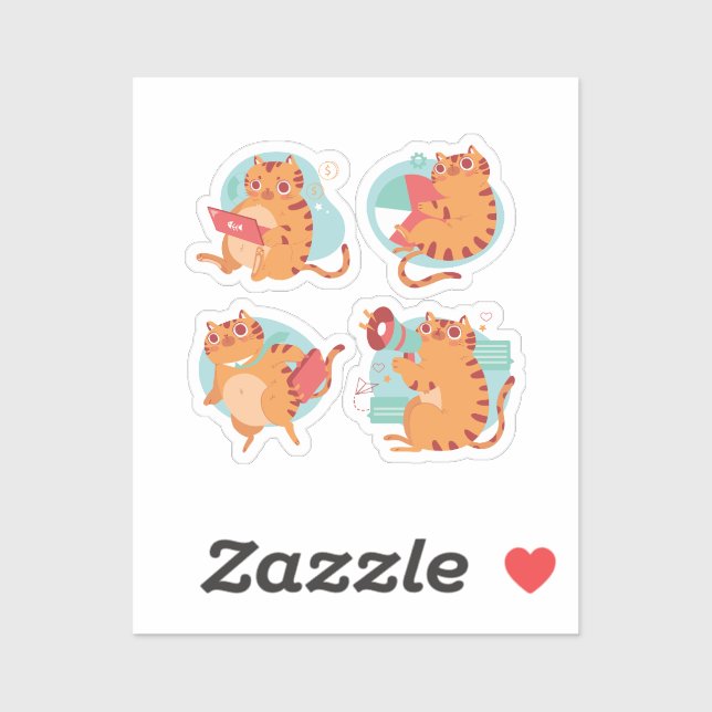 Sticker pour pack de chat de choix de repas (Feuille)