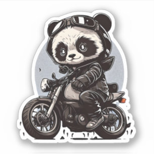 Sticker pour panda super cool
