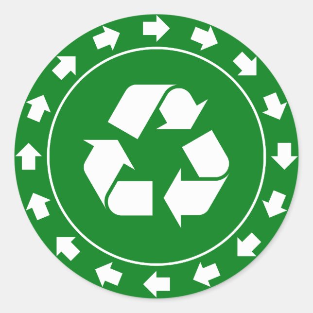 Sticker pour panneau de recyclage (Devant)