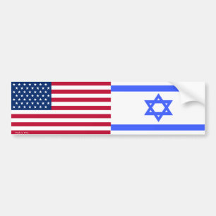 Sticker pour pare-chocs américain et israélien