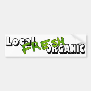 Sticker pour pare-chocs bio frais local