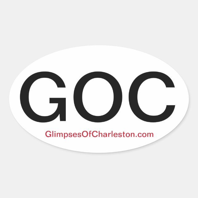 Sticker pour pare-chocs Charleston — 4 pack (Devant)