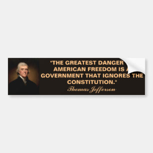Sticker pour pare-chocs de la Constitution Thomas