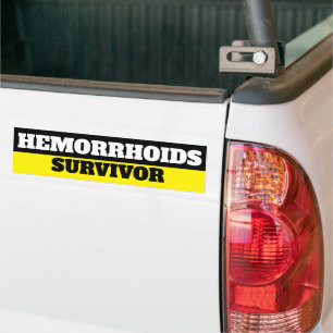 Sticker pour pare-chocs de survivant des hémorroïd