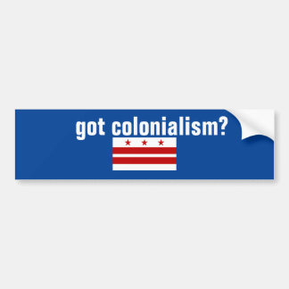 Sticker pour pare-chocs du colonialisme