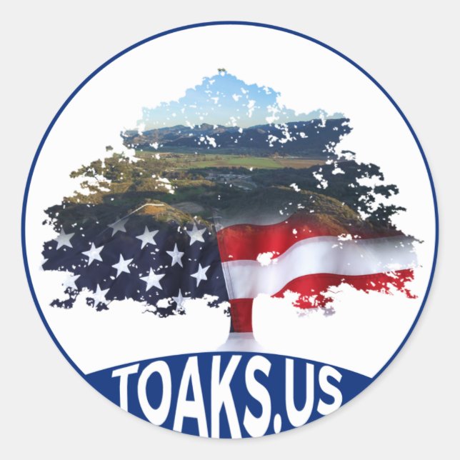 Sticker pour pare-chocs du logo TOaks.us (Devant)