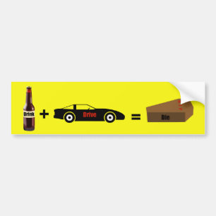 Sticker pour pare-chocs en conduite ivre
