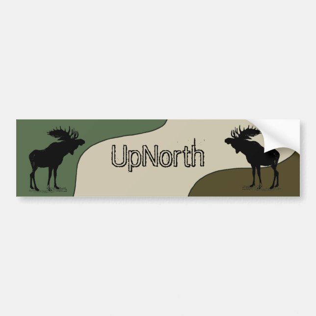 Sticker pour pare-chocs en silhouette vers le haut (Devant)