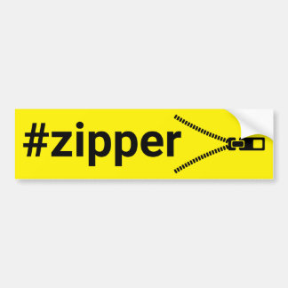 Sticker pour pare-chocs #Zipper