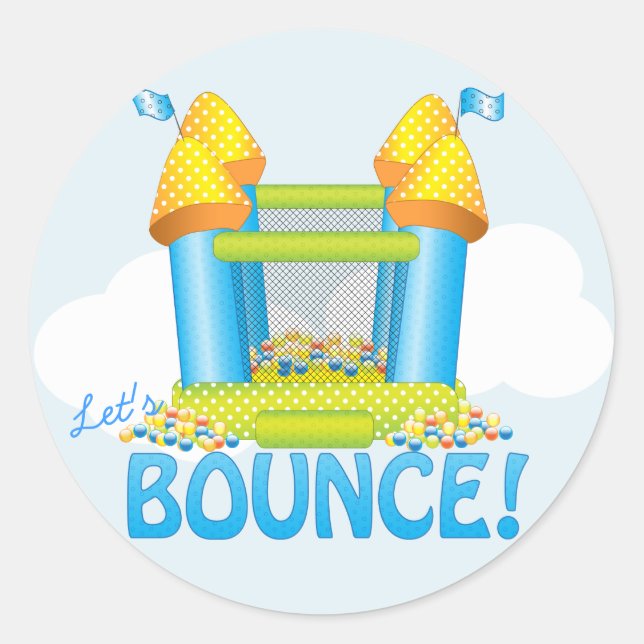 Sticker pour phoque d'anniversaire Big Bounce Hous (Devant)