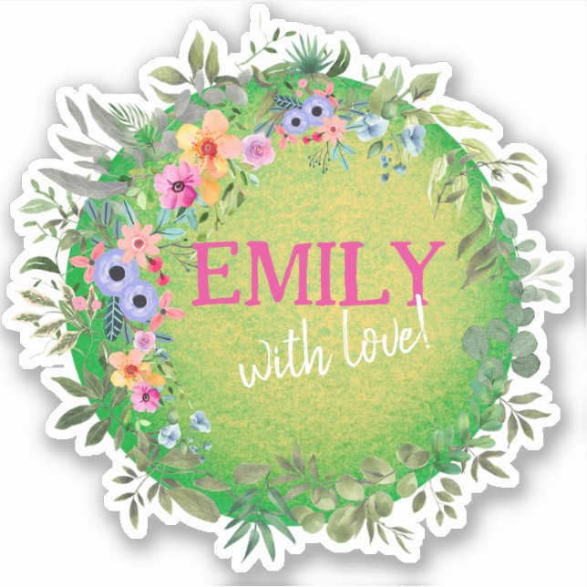 Sticker pour phoque Enveloppe personnalisée (Devant)