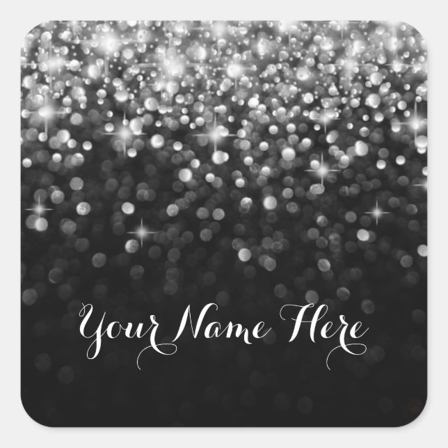 Sticker pour place Glam Glam Black Argent Hollywoo (Devant)