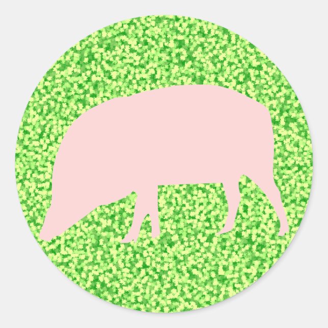 Sticker pour porc rose (Devant)