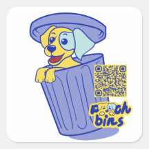 Sticker pour poubelles de poche Labrador