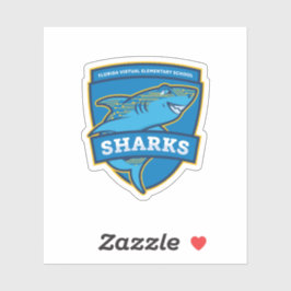 Sticker pour requins de l'école primaire virtuelle
