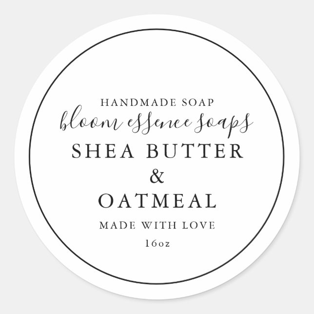 Sticker pour savon (Devant)