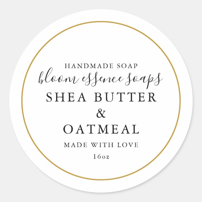 Sticker pour savon or Faux (Devant)