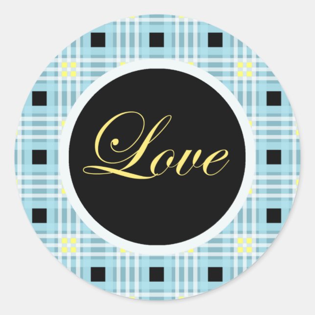 Sticker pour sceau d'enveloppe d'amour (Devant)
