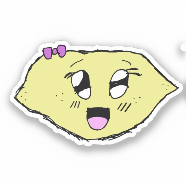 Sticker pour socle à citron d'abeille (Recto)