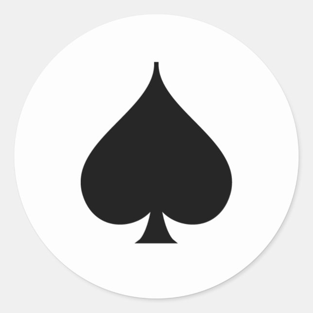 Sticker pour Symbole Black Spade (Devant)