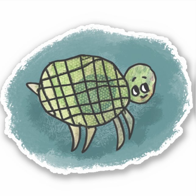 Sticker pour tortue de mer (Devant)